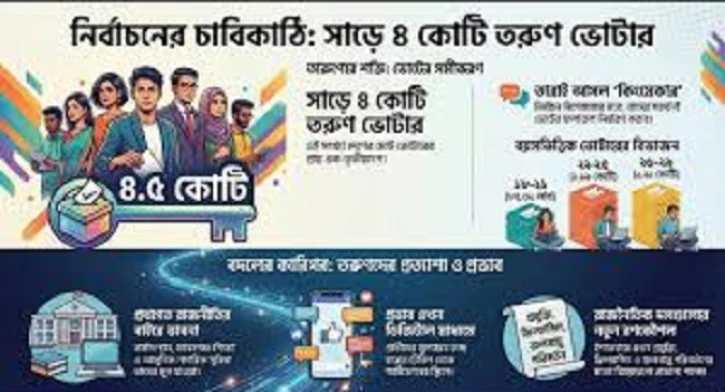 সাড়ে ৪ কোটি তরুণ ভোটারের হাতে ক্ষমতার চাবি ?